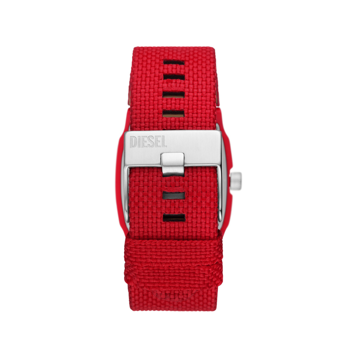 Montre DIESEL Cliffhanger homme solaire bracelet tissu rouge