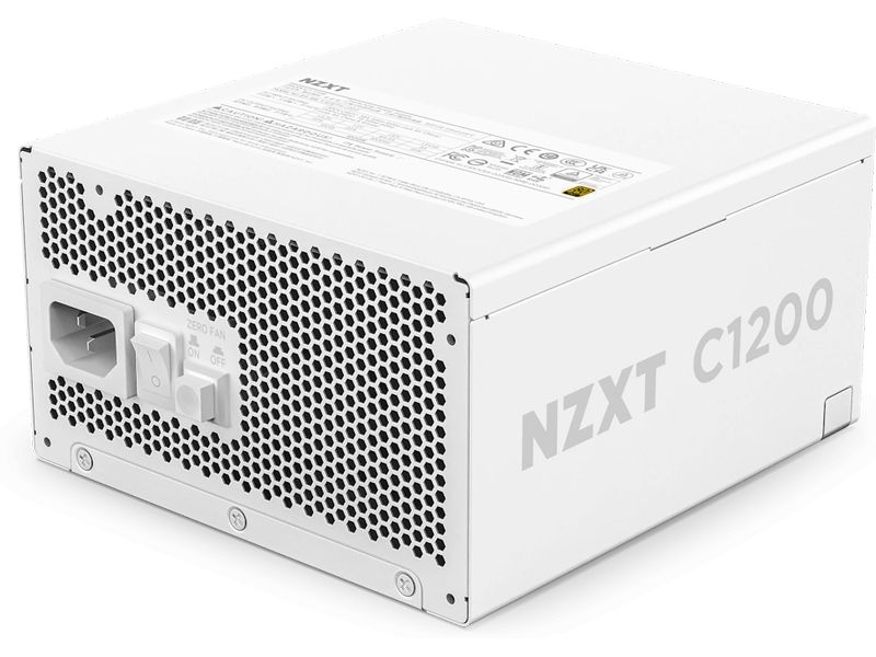 NZXT Netzteil C1200 Gold 1200 W, Weiss 1200 Watt 80 PLUS Gold Vollmodulares ATX-Netzteil