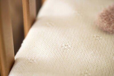 Jollein Strikket Teppe Cozy, Ivory