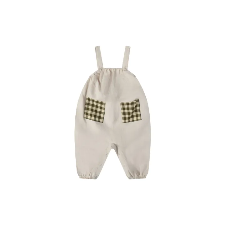 Organic Zoo Combishort en Lin | Blanc cassé