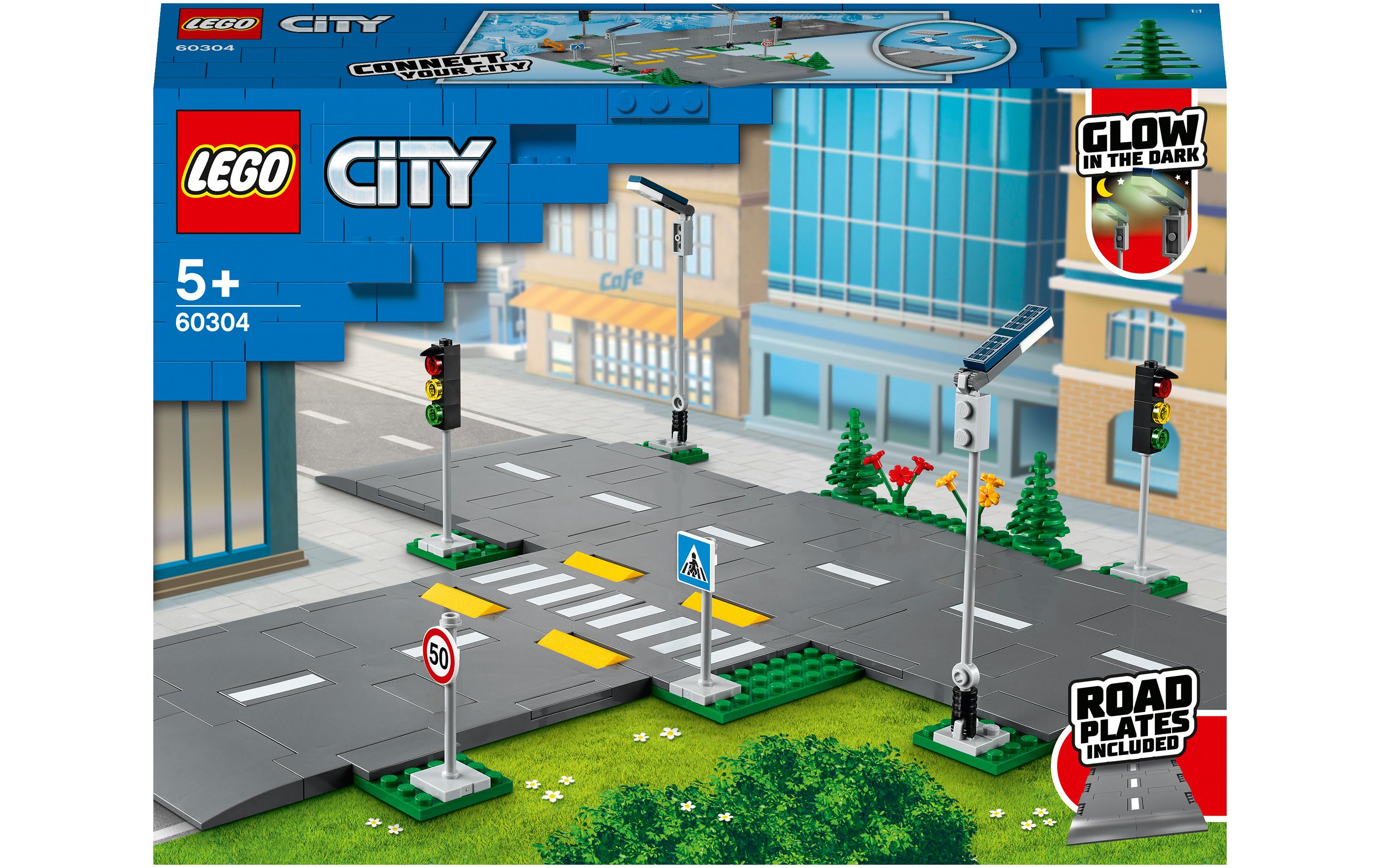 City Strassenkreuzung mit Ampeln 60304Zur Erweiterung der LEGO City Modelle