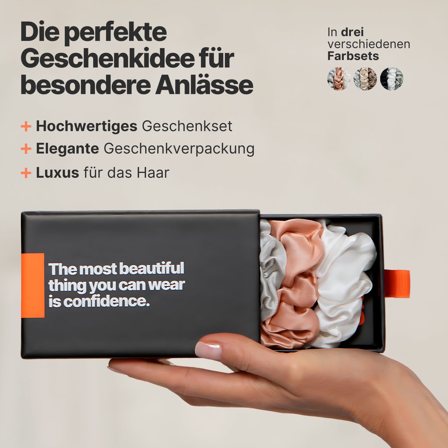 IMPERIO® Seiden Scrunchies Set (Classic)