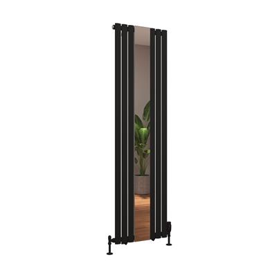 Eastbrook Tunstall radiator met spiegel 50x180cm 1056W zwart mat