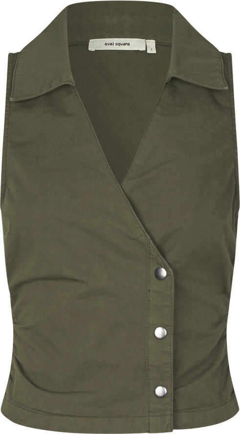 Oval Square Pete Top Dark olive