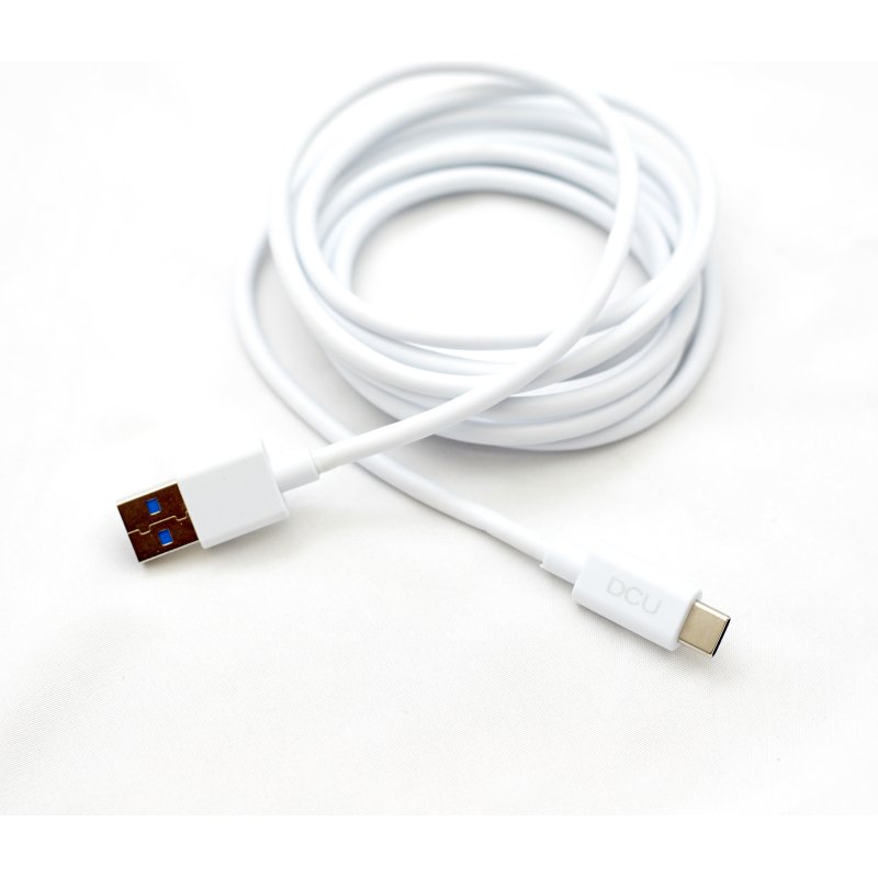 DCU Advance Tecnologic 30402065 câble USB USB 3.2 Gen 1 (3.1 Gen 1) 2 m USB C USB A Blanc