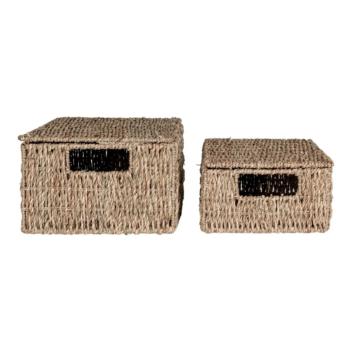 EPIKASA Lot de 2 Paniers Décoratifs Venoso - Marron