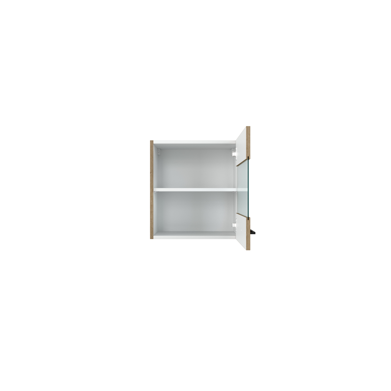 Glas-Hängeschrank CARA - Artisan Eiche - 50 cm