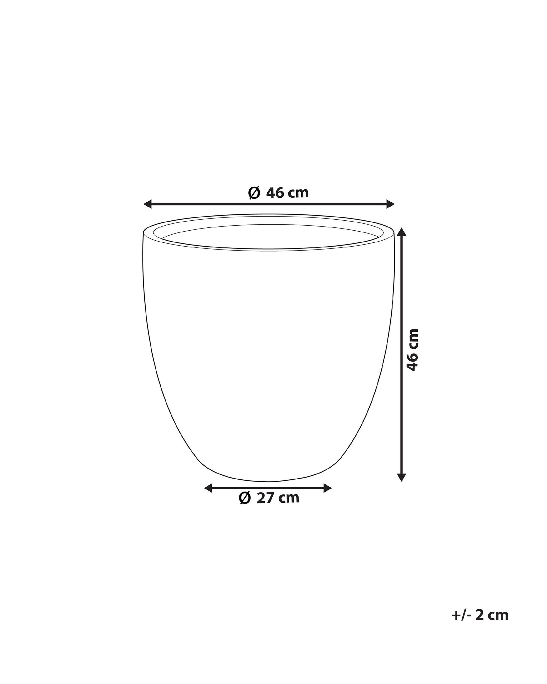 Bloempot KANNIA 46 cm Wit