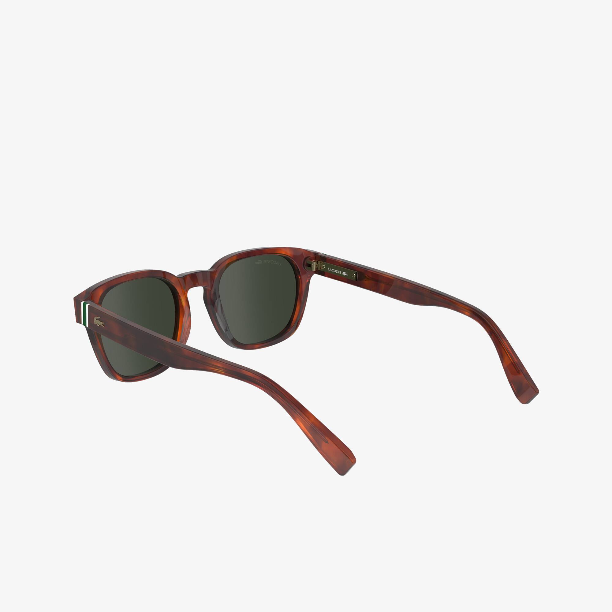 Lunettes de soleil Ribbon ovales en acétate Lunettes de soleil - Marron - Lacoste - Homme