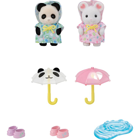 Sylvanian Families børnehavevenner - regnvejrsdag duo
