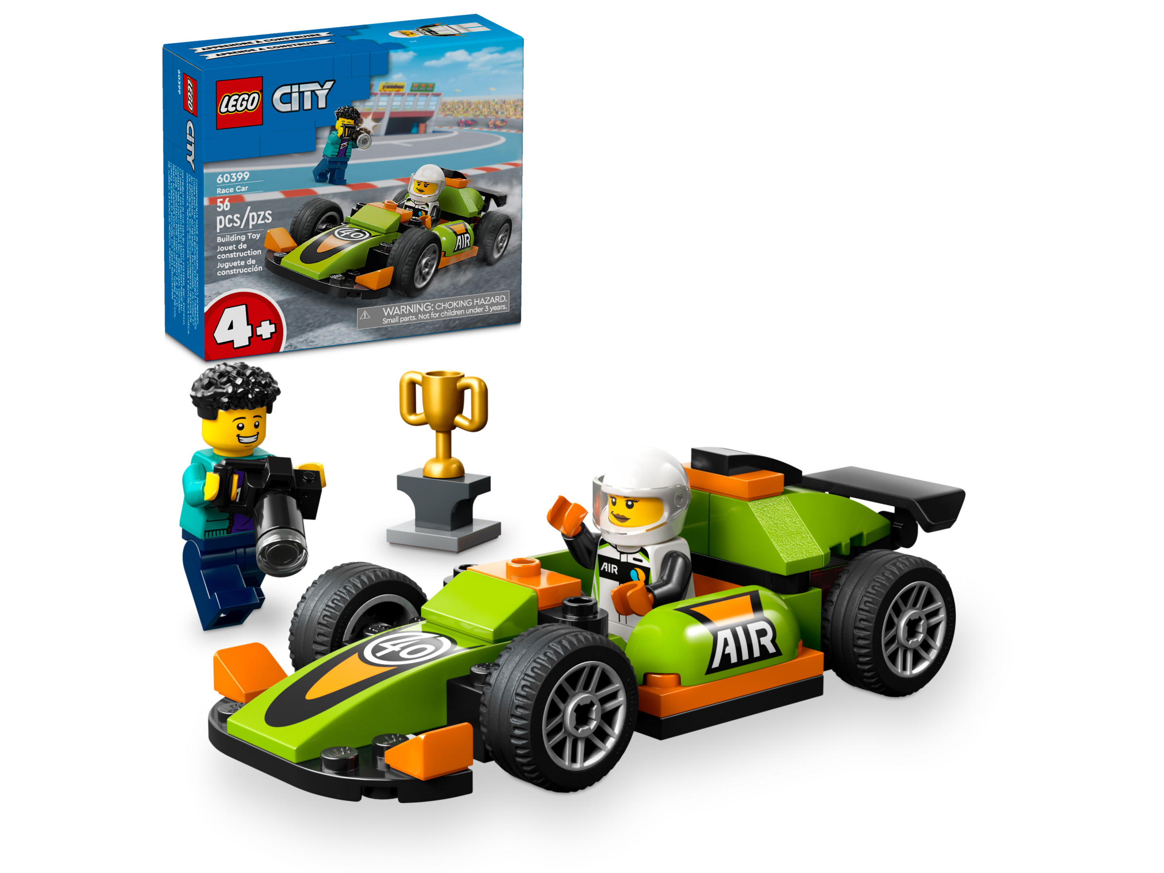 carro de corrida verde 60399
