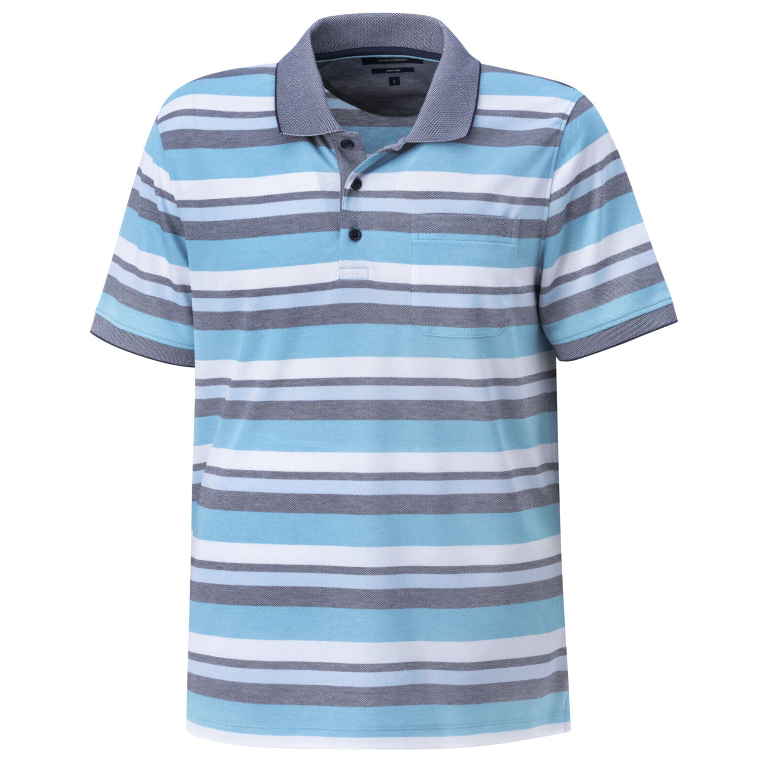 Kurzarm Herren Poloshirt gestreift
