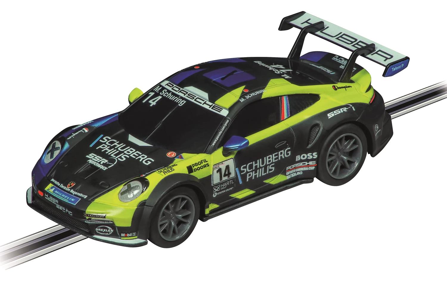 Rennbahnauto GO! Porsche 992 GT3 Cup, No.14Slotcar mit offizieller Lizenz für Carrera GO!