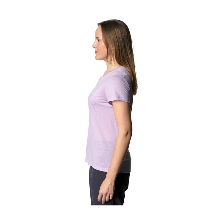 Houdini Tree Message Tee Women Purple Heather/Recon