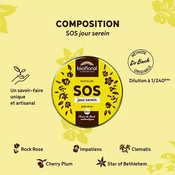 Biofloral Sos Secours Pastilles Bio 50 Gr