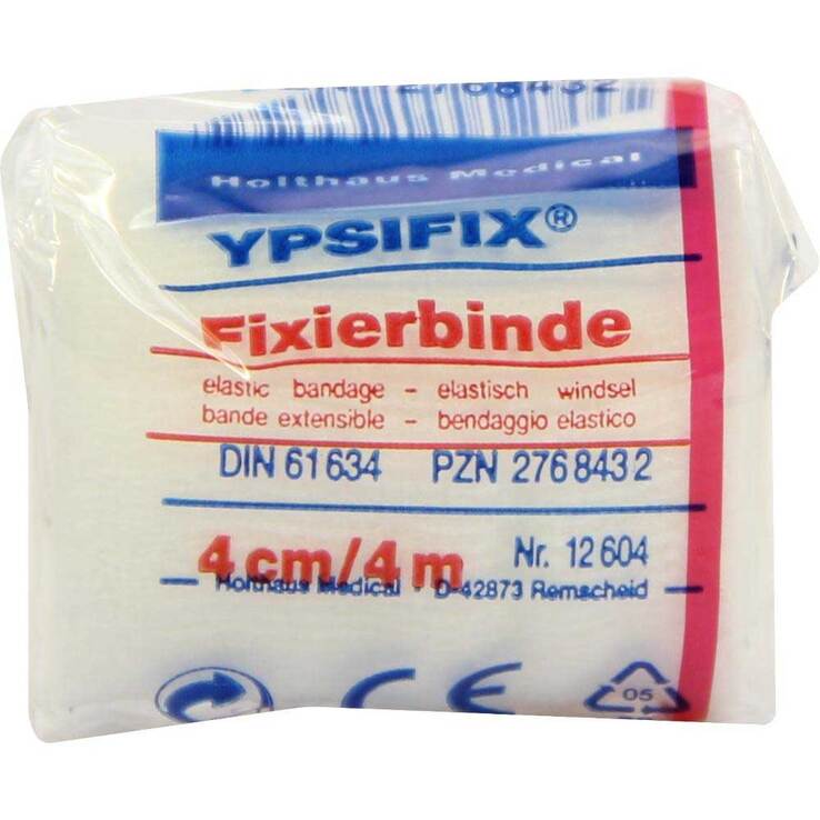 Fixierbinde Ypsifix elastisch 4 cm x 4 m i.Zellglas, 1 St