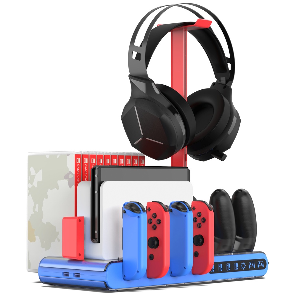 iMP Tech Nintendo Switch & OLED DLX2+LED Multifunktions-Ladestation