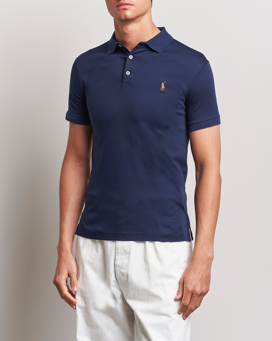 Slim Fit Pima Cotton Polo Refined Navy