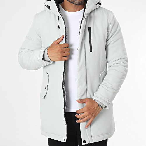 Parka Capuche Gris