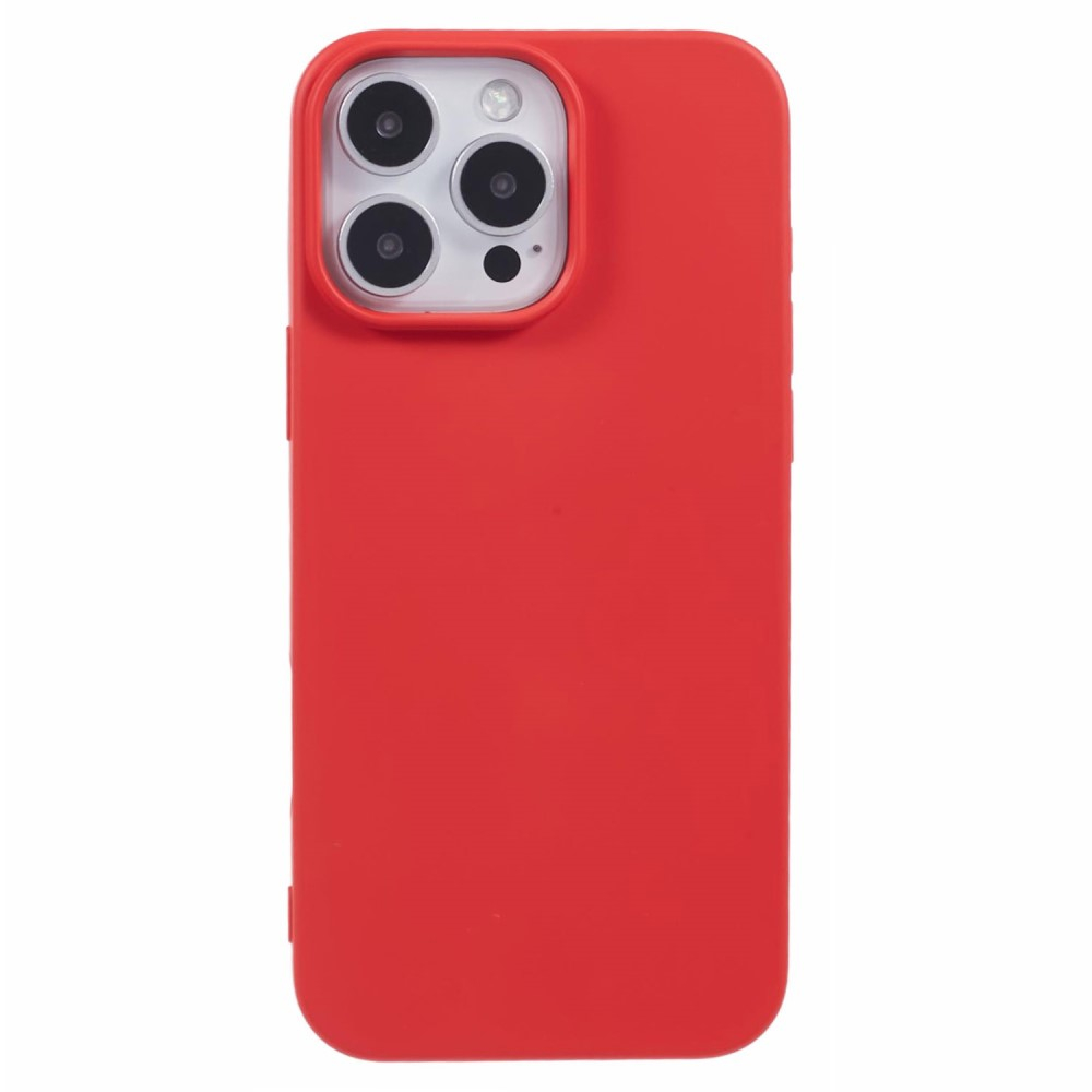 iPhone 16 Pro Gummi Case Schutzhülle - Rot (Matt)