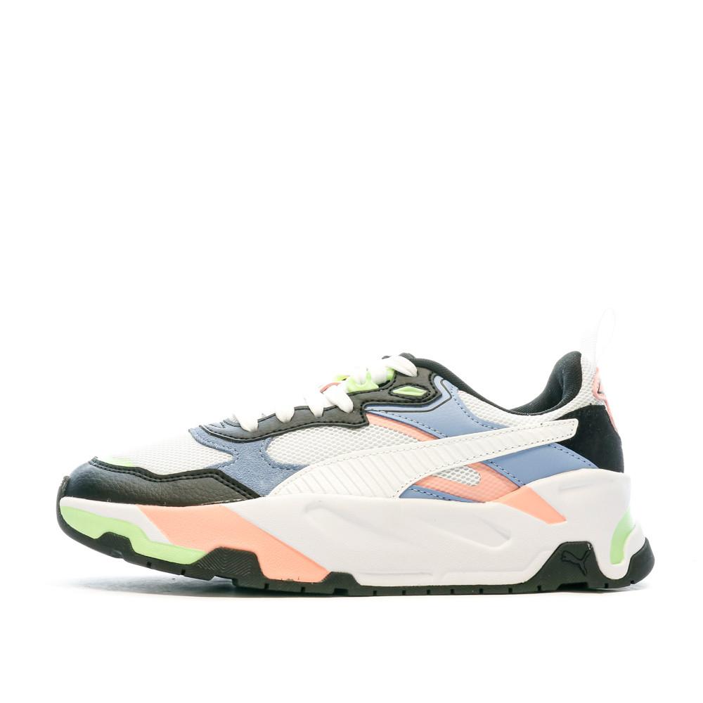 Puma Baskets Noire/Blanches/Rose Femme Puma Trinity
