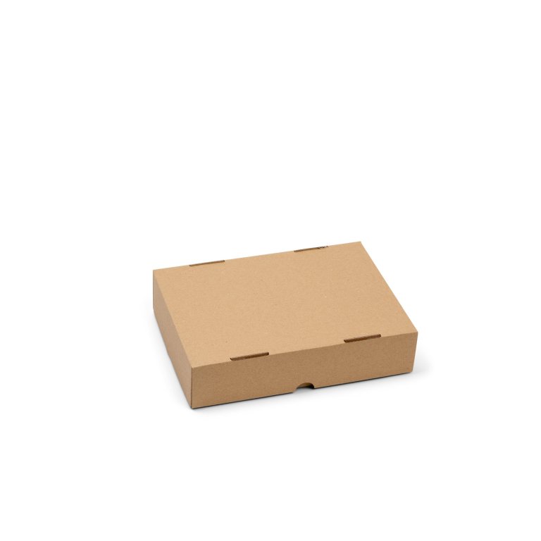 Stülpdeckelkarton aus Wellpappe, braun