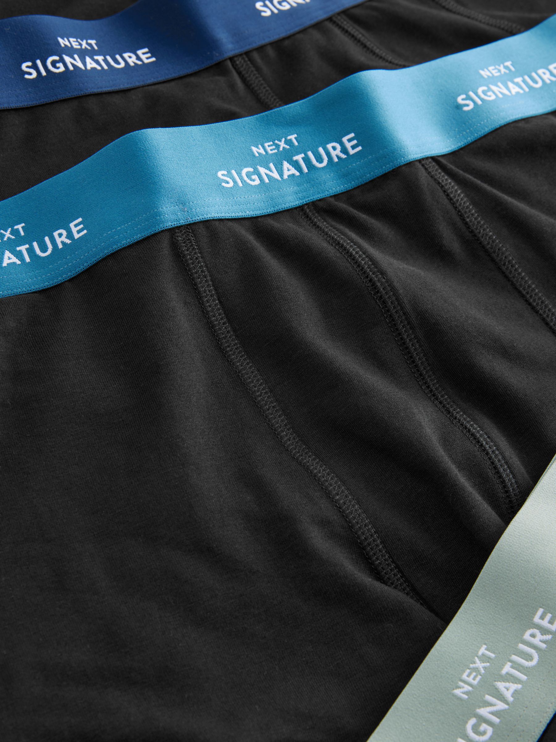 Zwarte blauwe taillebanden - Motionflex Signature hipster boxers