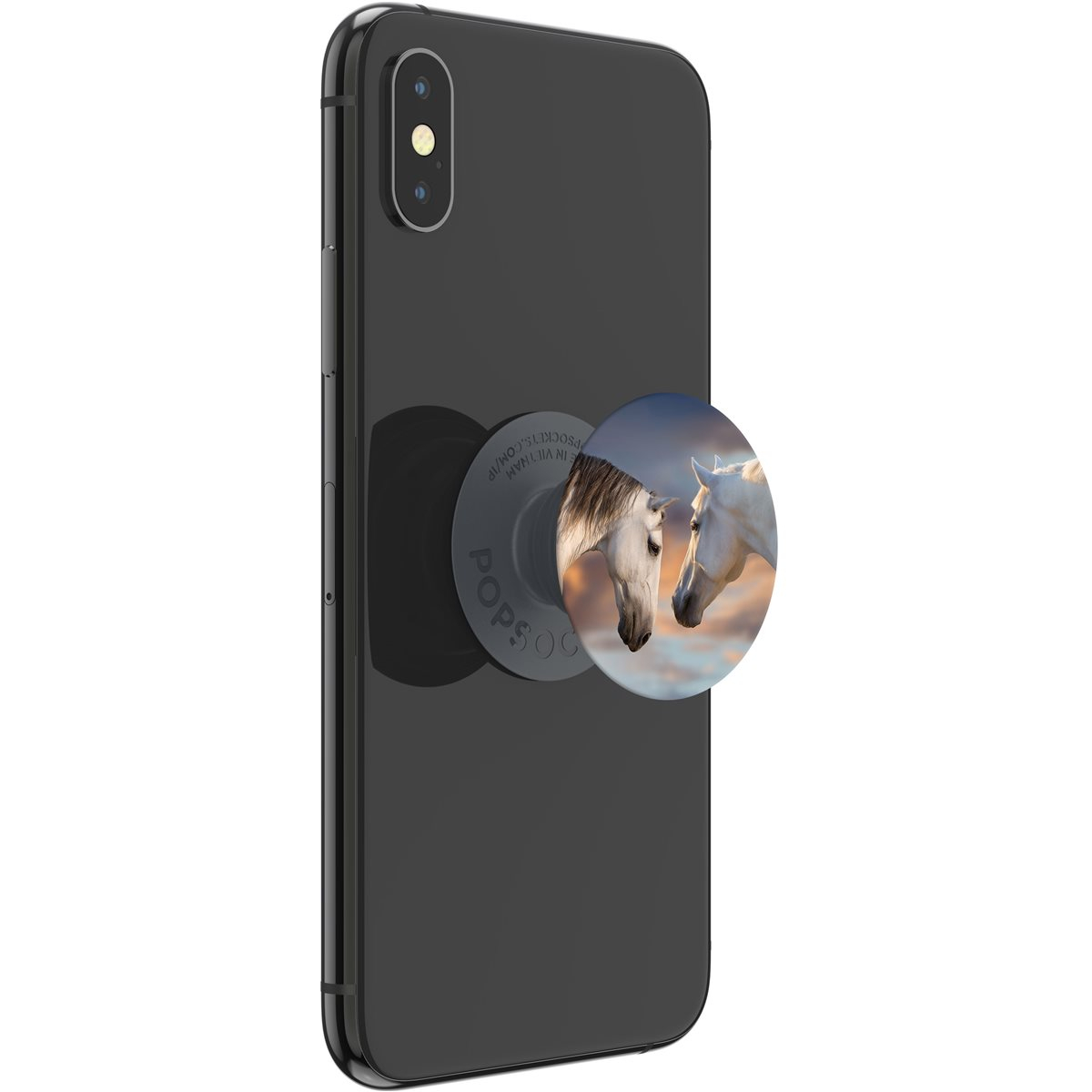 PopGrip Basic Finger Griff Halterung für Smartphones / Tablets (70080) - Sunset Horses