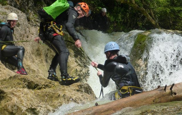 Canyoning am Traunsee als Geschenk