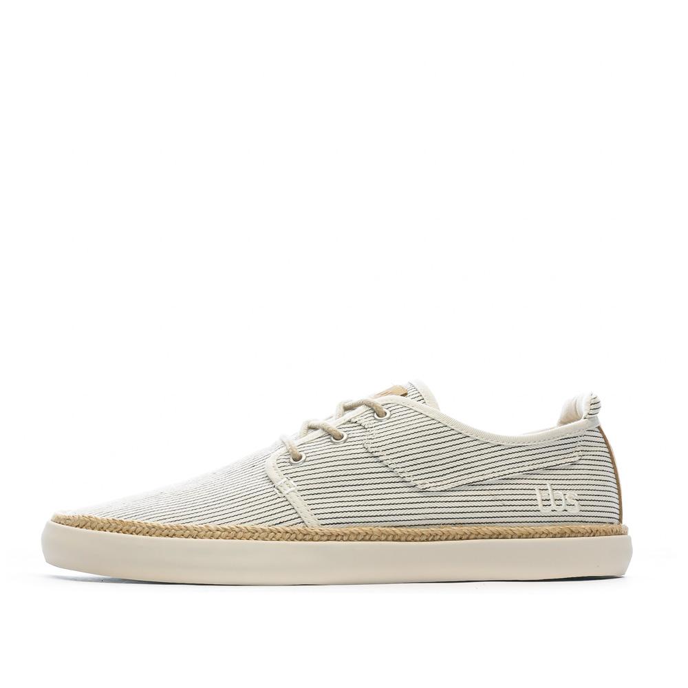 TBS Baskets en Toile Beige/Marine Homme TBS RUKKWAI