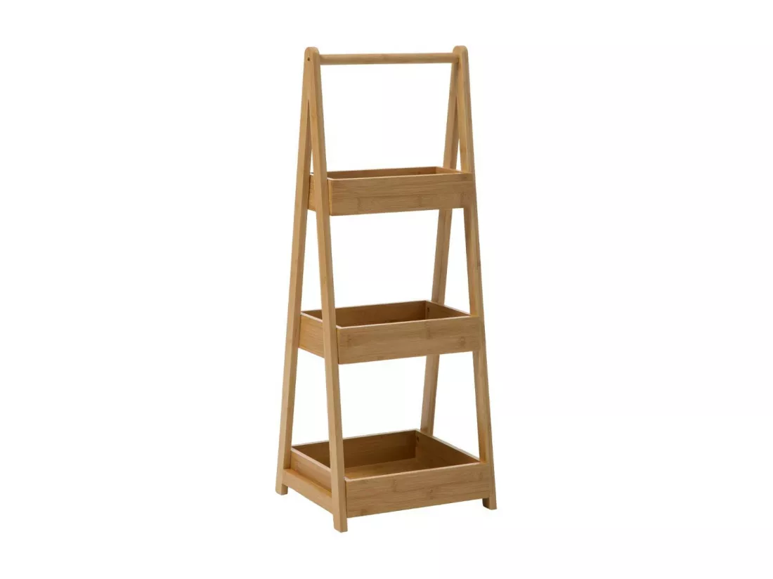 Étagère de rangement Desserte 3 Niveaux en Bambou H 78 cm