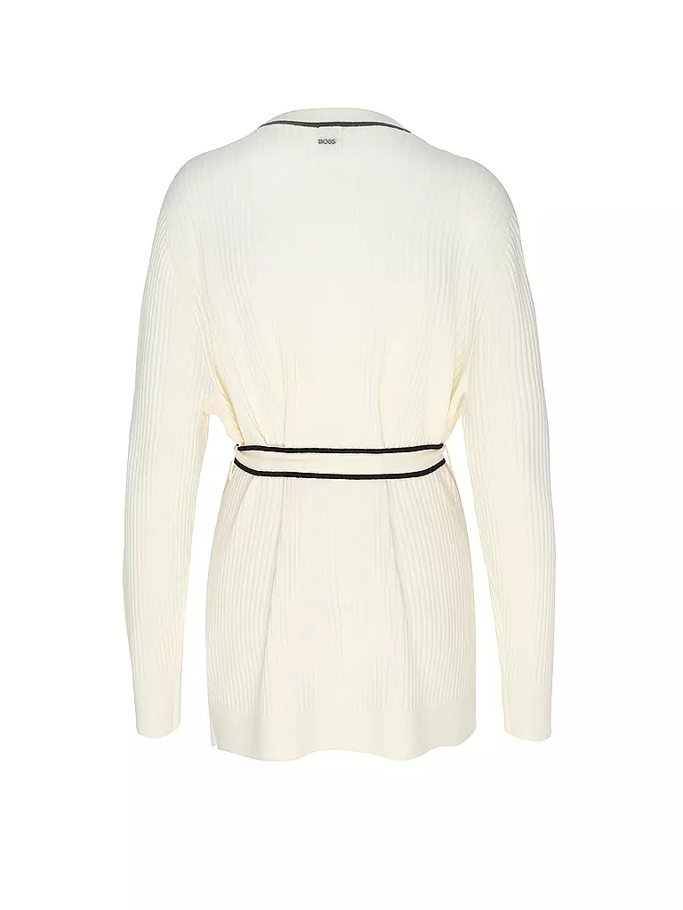 BOSS Strickjacke weiss