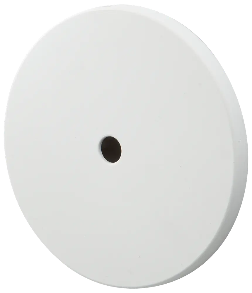 Dæksel lampeudtag Ø80 mm - hvid