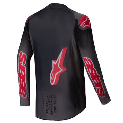 Maillot cross Alpinestars SUPERTECH - LIPAN 2025 - Gris / Rouge