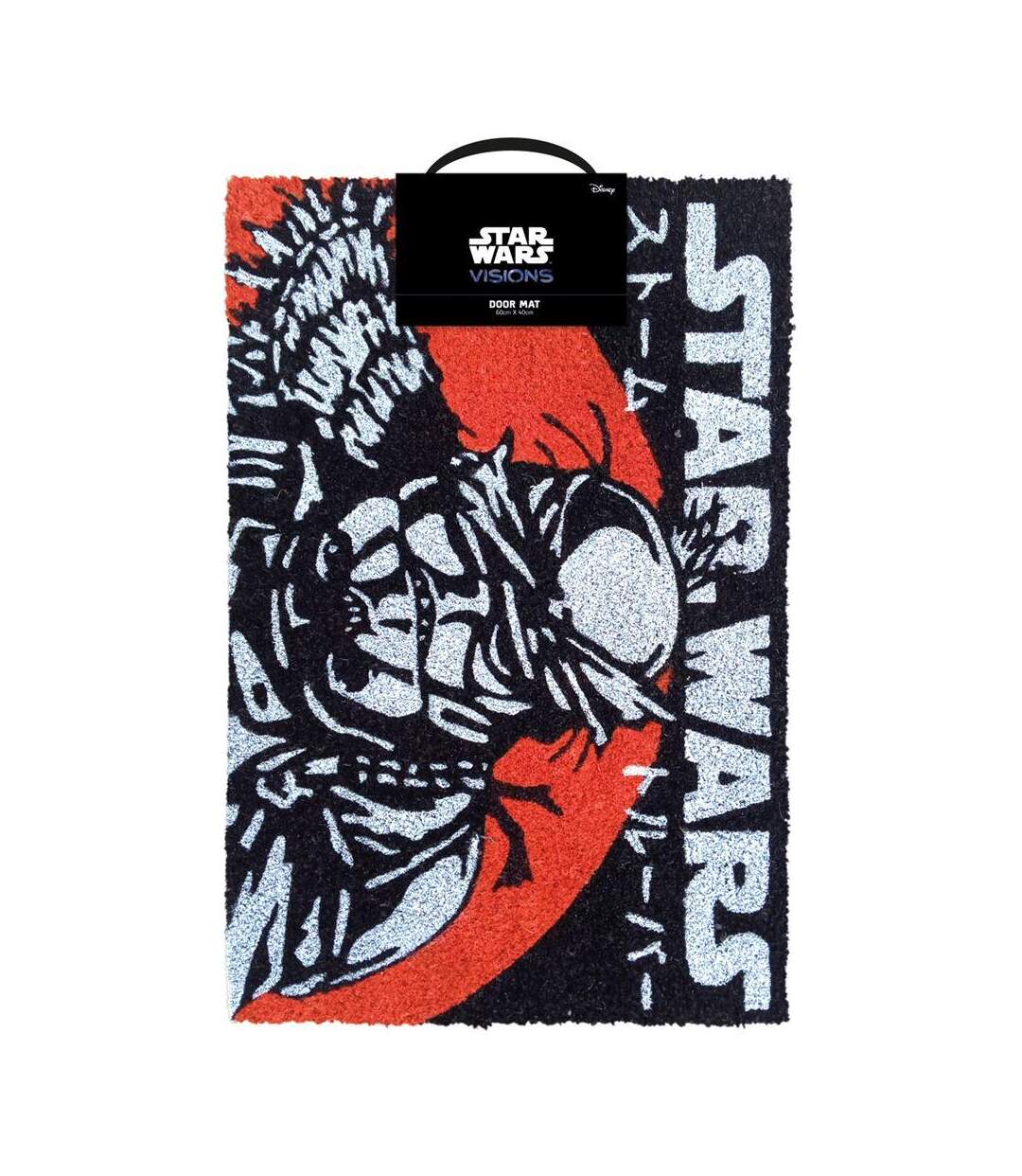 Star Wars: Visions - Paillasson (Noir / Rouge / Argenté) (60 cm x 1,5 cm x 40 cm) - UTPM4708