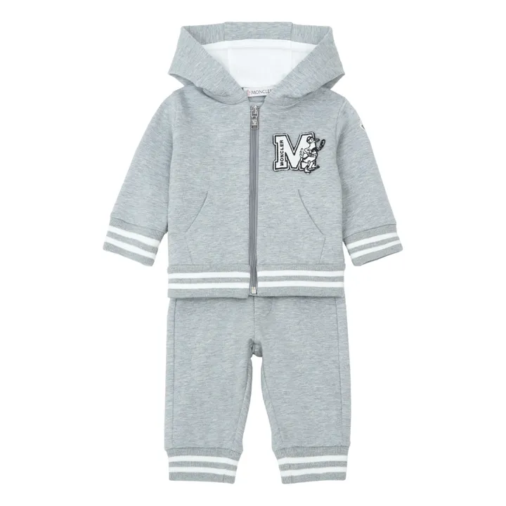 Moncler Ensemble Hoodie et Jogger | Gris chiné