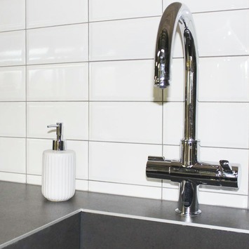 Wandtegel Metro Wit 10x20 cm 0,96 m²