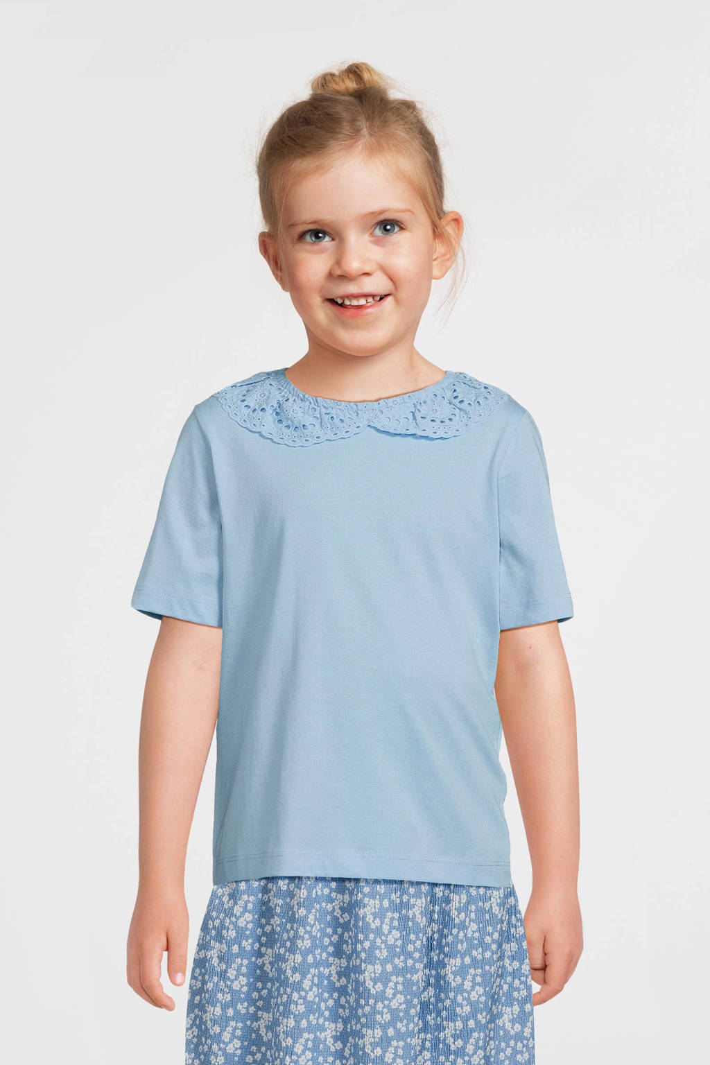 VERO MODA GIRL top VMPANNA GLENN lichtblauw