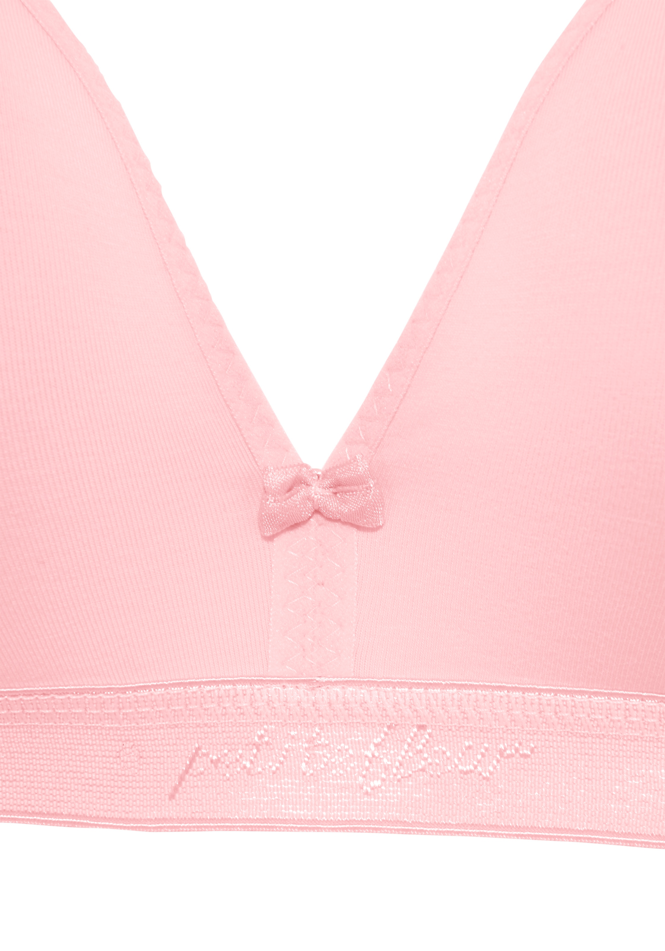 petite fleur Bralette-BH, 3 Stücker Packung, ohne Bügel im Triangel-Schnitt aus Baumwolle,