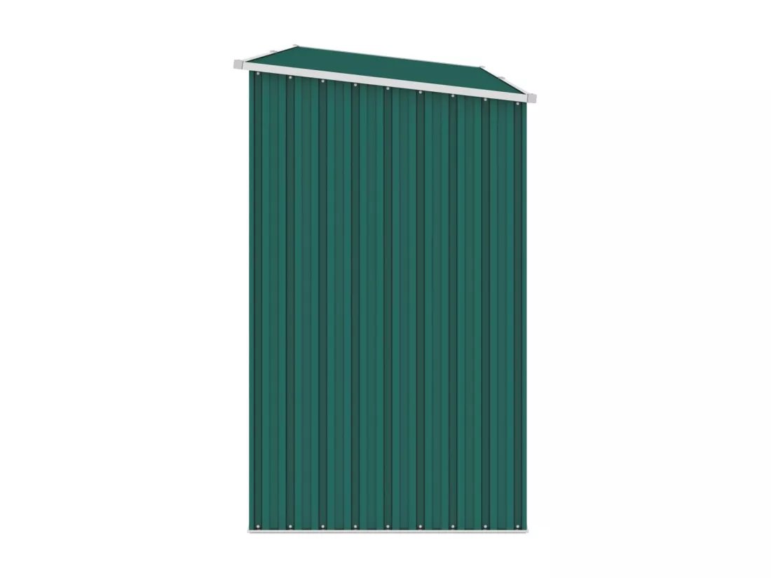 Abri à bois de jardin Vert 245x98x159 cm Acier galvanisé