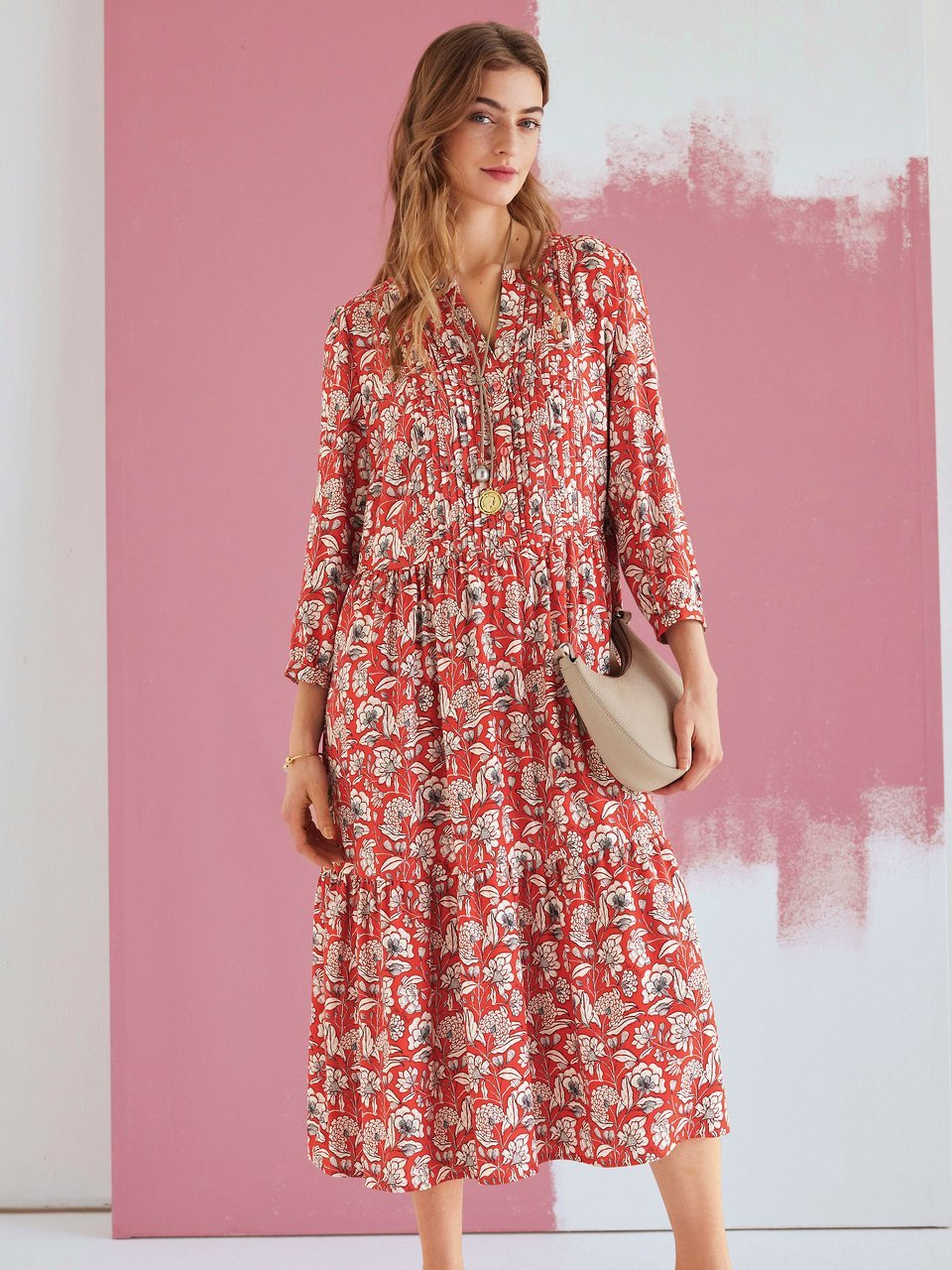Kleid mit 3/4-Arm