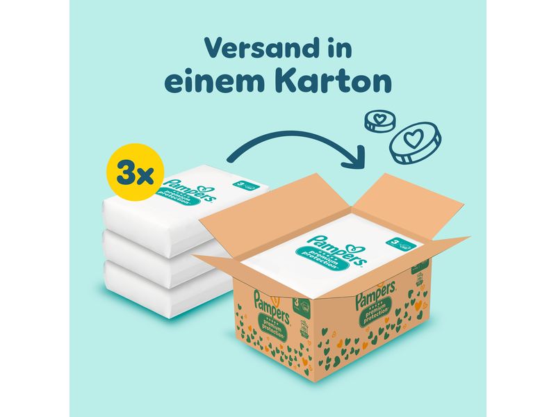 Pampers Windeln Premium Protection Midi Grösse 3 Monatsbox 6-10 kg, 204 Stück