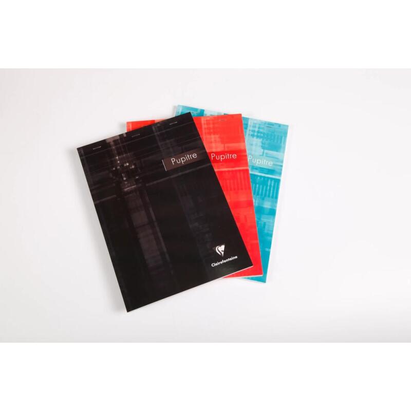 Bloc Pupitre agrafé en-tête A4 80 feuilles détachables ligné + marge Couleur aléatoire - Assortis