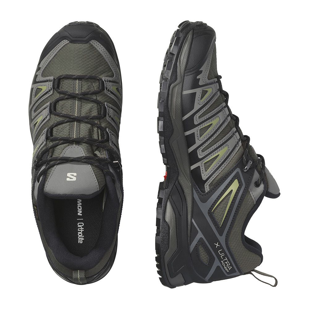 Salomon X ULTRA PIONEER GTX - Chaussures randonné Homme beluga/black/epsom