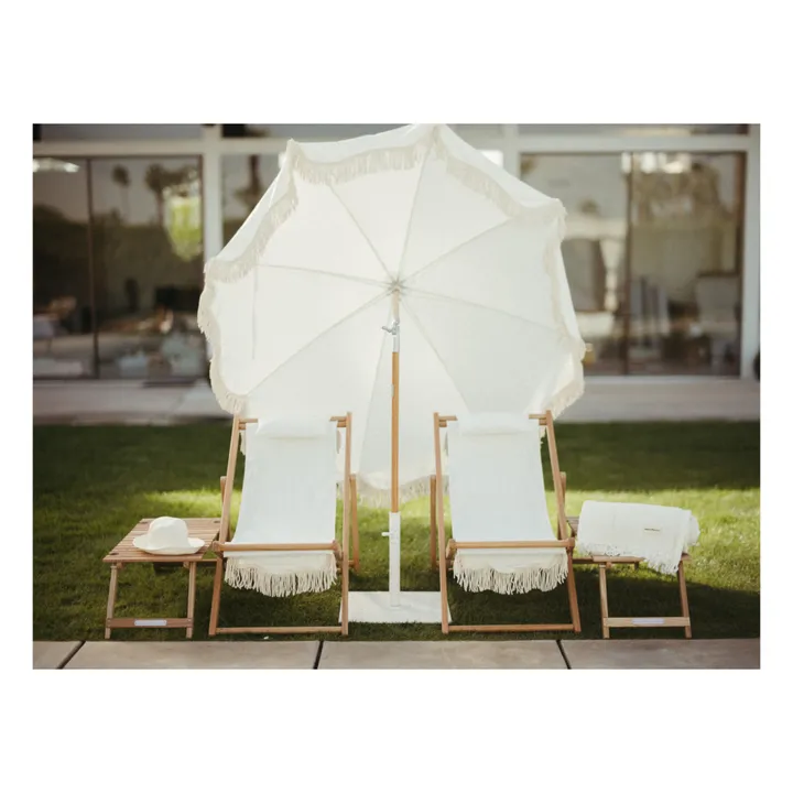 Business & Pleasure Co. Pied de parasol | Blanc