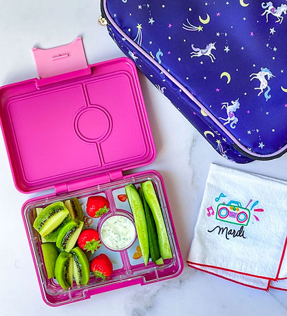 Yumbox Brotdose m. 3 Rum - Bento Snack - Malibu Purple/Magical U