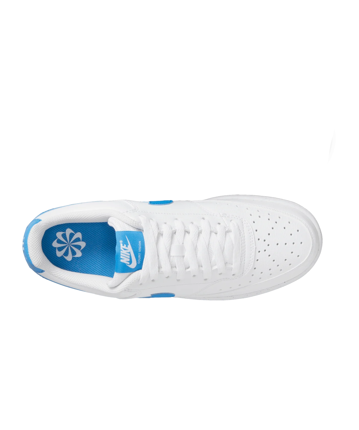 Nike Court Vision Low Weiss Blau F105