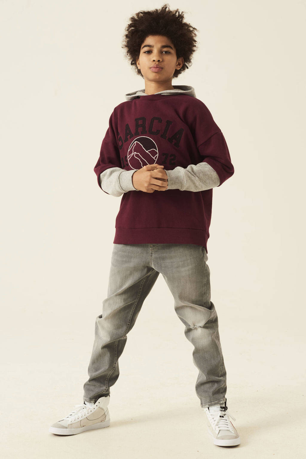 Garcia hoodie met printopdruk rood