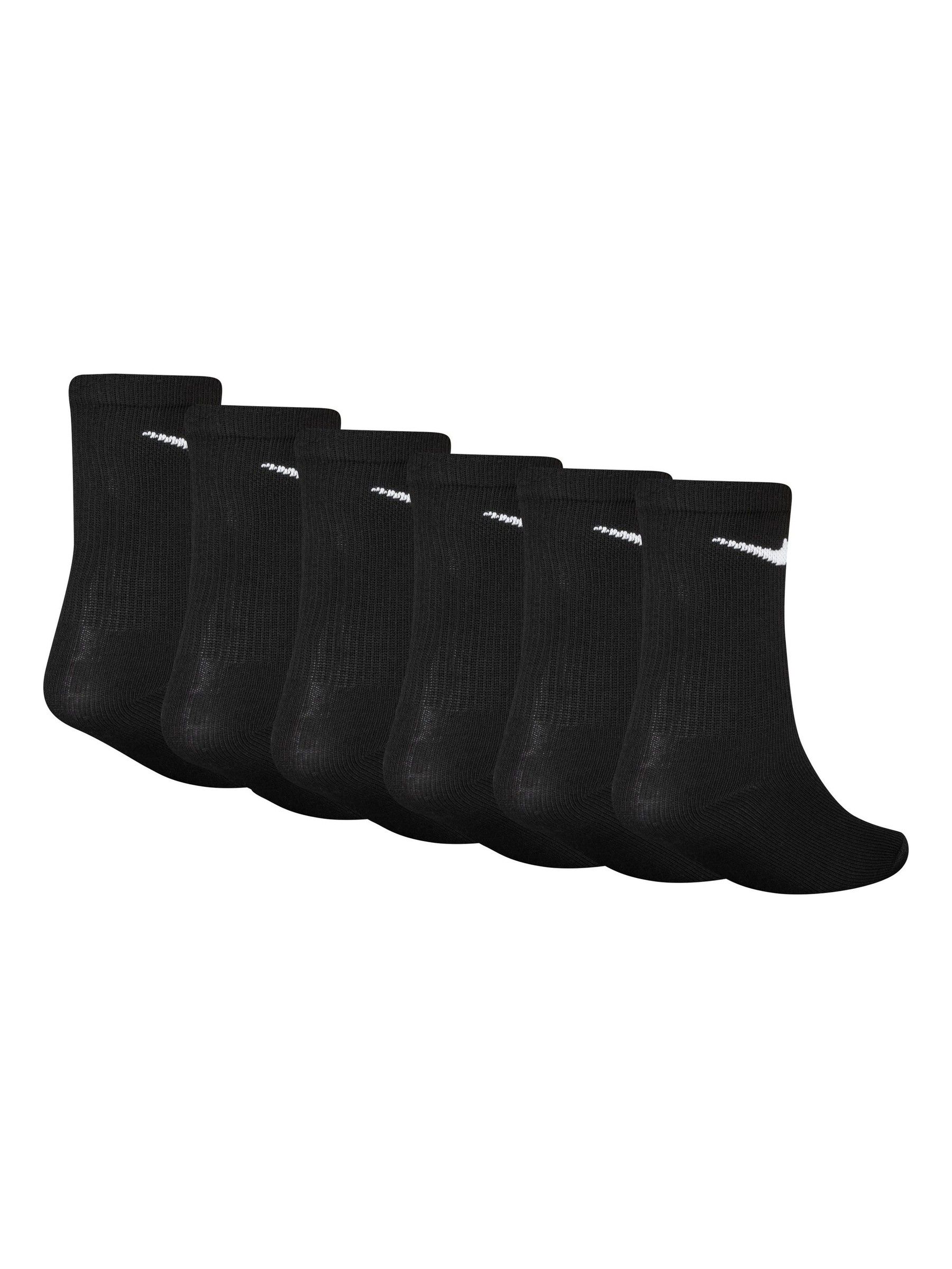 Zwart - Nike Little Kids sportsokken, set van 6