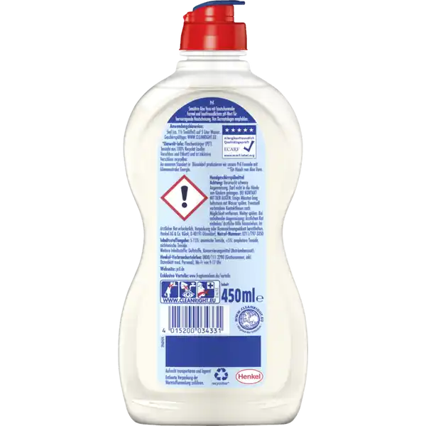 Sensitive Aloe Vera Geschirrspülmittel